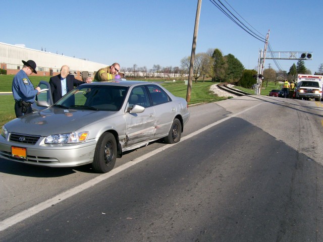 Head-on collision on Rt 30 at the rail road tracks. April 22, 2007